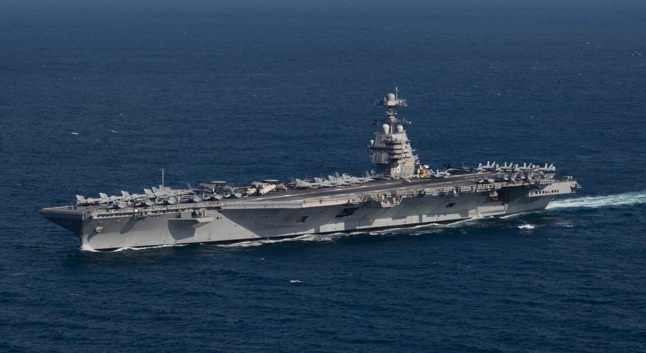 It is the largest US warship in the world (and Russia protests).
