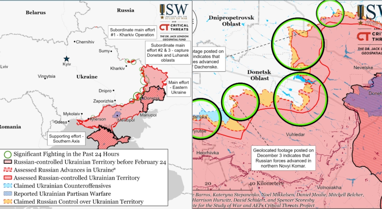 Ucraina, novembre il mese più buio dall