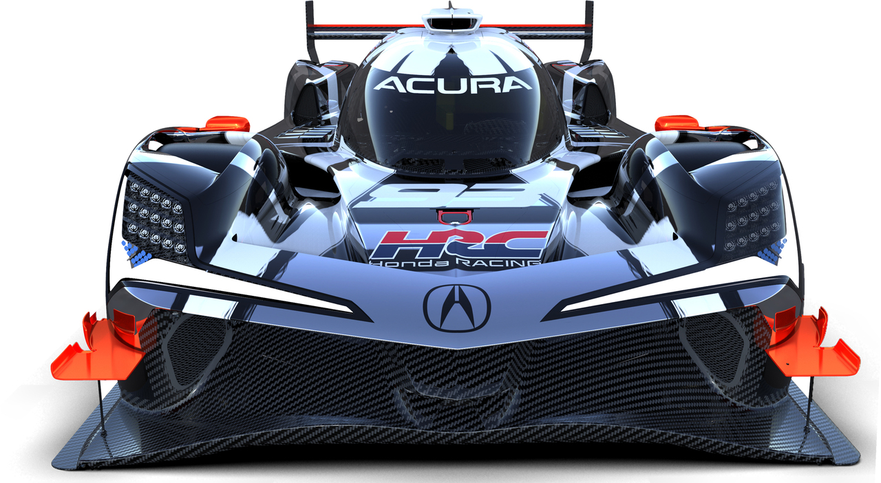 La Acura ASX-06 LMDh con la quale Honda corre nell'IMSA. Sarà lei la prima auto a portare in pista il logo della nuova HRC in occasione della 24 Ore di Daytona il 27-28 gennaio 2024.
