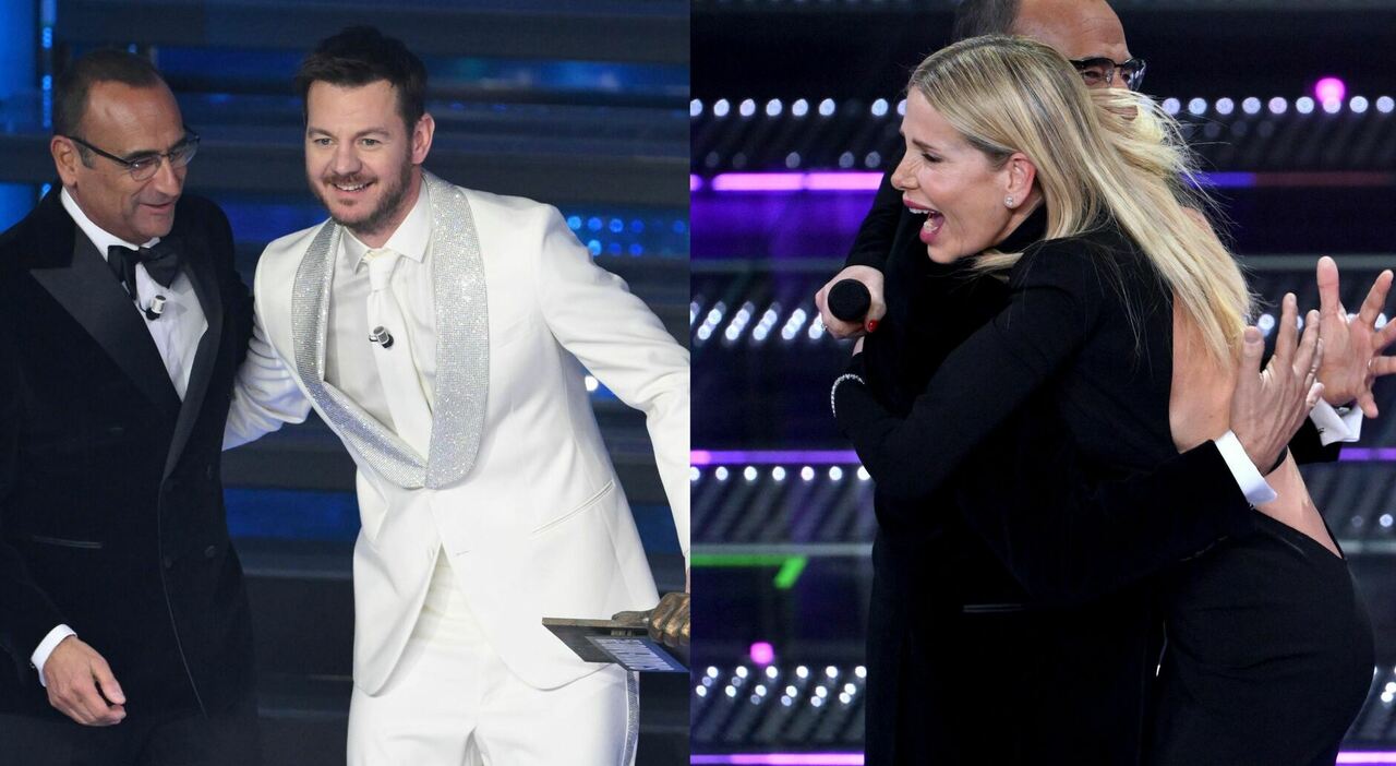 Sanremo 2025, top e flop della finale: Cattelan pronto a condurre, Marcuzzi cringe, Tony Effe oltre i gioielli niente