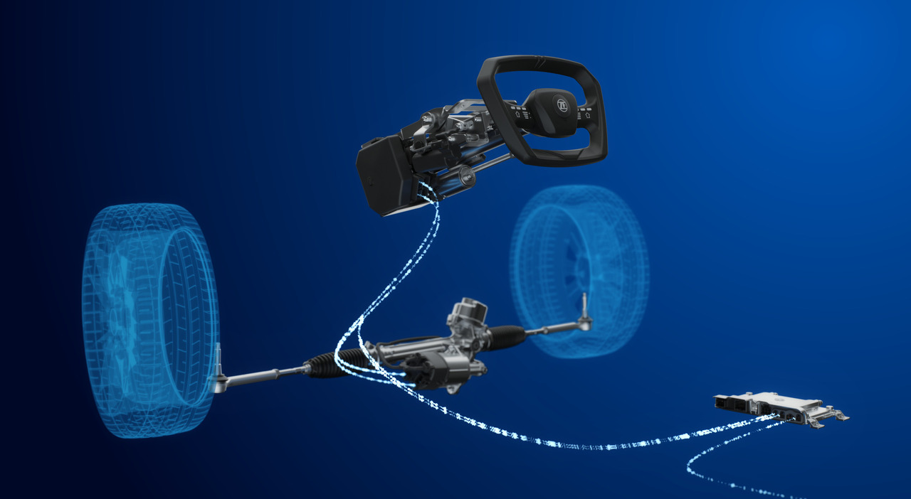 ZF equipaggia del suo sistema a 4 ruote sterzanti by-wire la NIO ET9