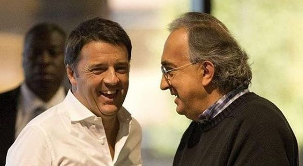 Renzi: «Marchionne ha dato un futuro alla Fiat e ha creato posti di lavoro»