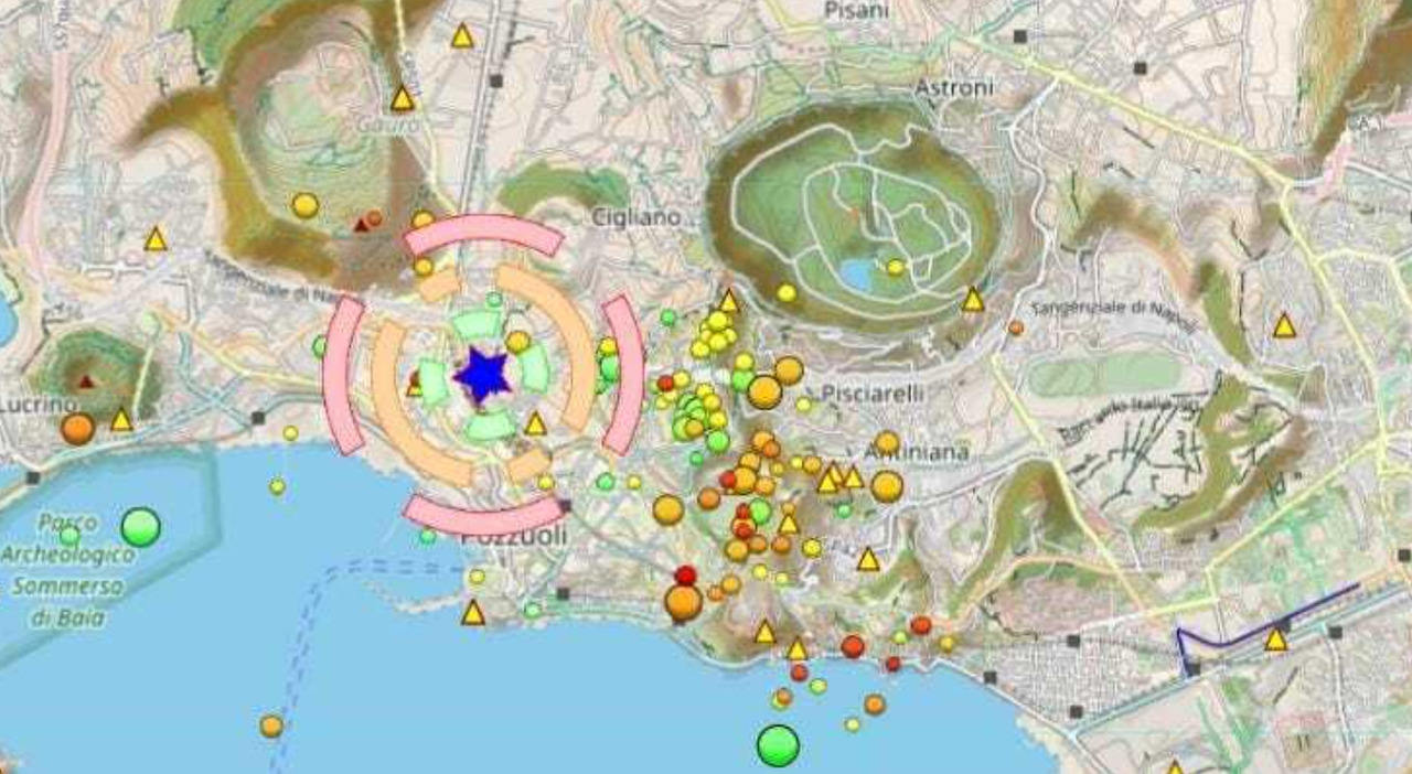 Terremoto Campi Flegrei, scossa avvertita da Pozzuoli a Napoli: magnitudo 3.0