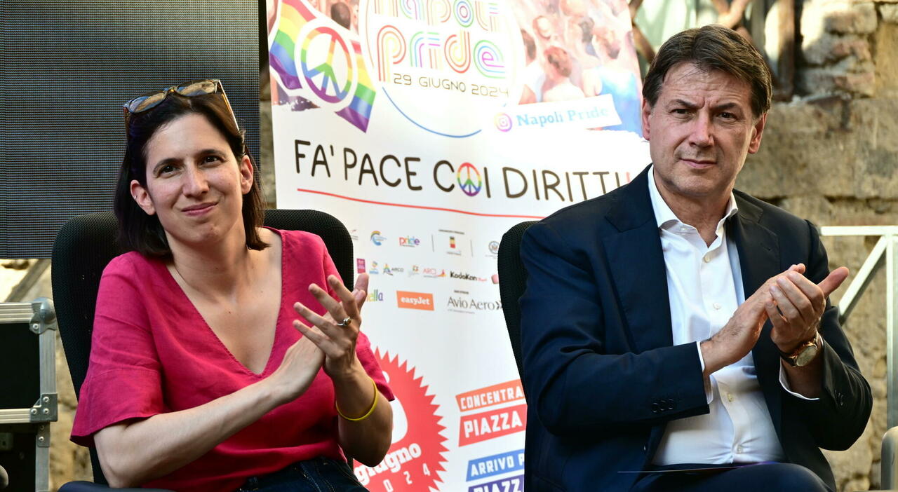 Pride, Schlein al dibattito di Napoli: «Felice di essere qui con Manfredi e Conte»