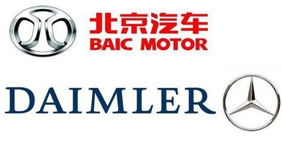 I simboli della Baic Motor e di Daimler