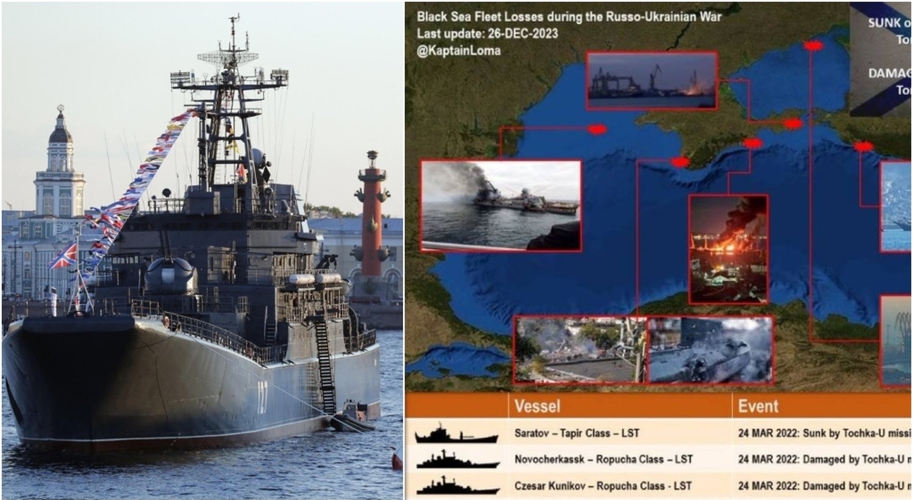 Guerra de Ucrania Kiev: “Moscú despliega 3 barcos en el Mar Negro”.  El ejército ruso avanza: 7 frentes en el este. Putin: “Moscú luchará durante 5 años”.