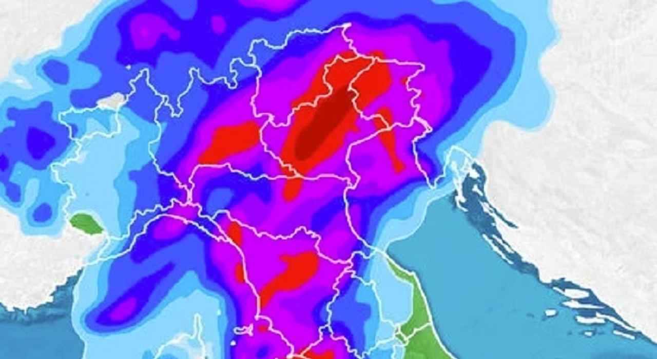 Nubifragi e bufera, arriva l