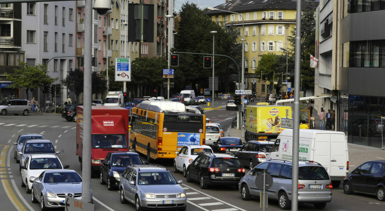 Traffico a Bolzano