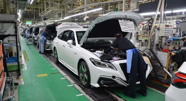Toyota, produzione globale in calo del 4% in aprile a 756.250 veicoli
