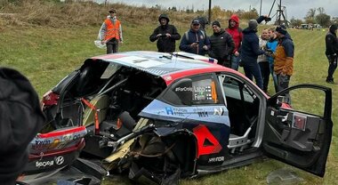 Wrc, Rovanperä (Toyota) in testa alla prova dell'Europa Centrale. Pauroso incidente per Lappi (Hyundai), che si ritira