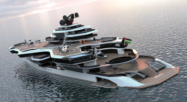 planimetrie di mega yacht