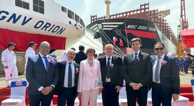 Grandi Navi Veloci, consegnata in Cina la Gnv Orion: sintesi di tecnologia e ambiente