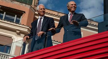 Miti e star alla festa della Rossa. Parterre de rois all’inaugurazione della nuova Corporate identity di Ferrari