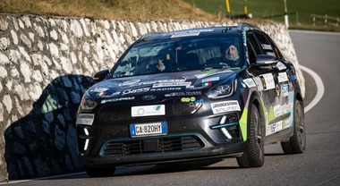 ECOdolomitesGT 2025, trionfano Guerrini e Prusak su Kia e-Niro. Il premio efficienza a Viesser- Kammerer su Cupra Born