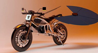 Solaris, la prima motocicletta elettrica autoricaricabile con pannelli solari nasce a Olbia