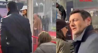 Giambruno, l'ex compagno di Meloni ad Atreju con la figlia: «Sono tornato in tv e non lavoro dietro le quinte»