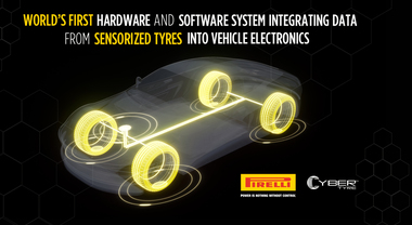 Pirelli, altri tre riconoscimenti internazionali per il sistema Cyber Tyre