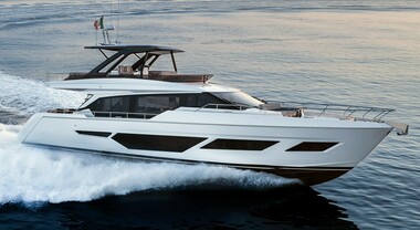 Ferretti Yachts a D&uuml;sseldorf con il nuovissimo 720, yacht che esalta i valori del classico flybridge