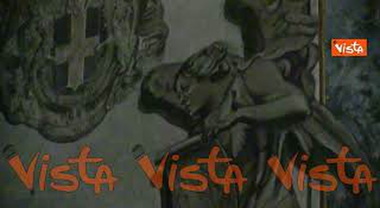 L'affresco con il viso della premier Giorgia Meloni nella Basilica di San Lorenzo in Lucina a Roma