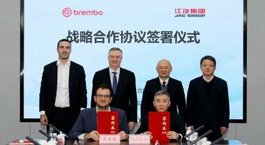 Brembo, accordo strategico con la cinese Jac Motors con focus all'innovazione tecnologica per la mobilit&agrave; del futuro