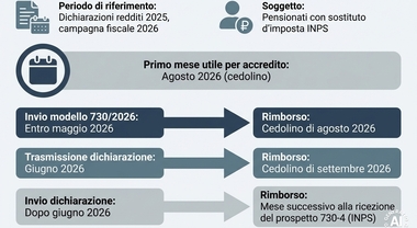 Pensioni, quando arrivano i rimborsi 730? Date e importi dei conguagli (a credito o a debito)