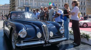 Alfa Romeo 6c 2500 Ss del 1950 trionfa al concorso eleganza Citt&agrave; di Trieste