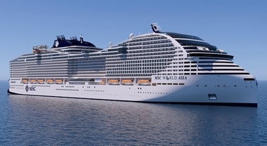 Msc Crociere annuncia che sar&agrave; battezzata a Le Havre la nuova ammiraglia Msc World Asia. Ecco le prime foto