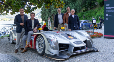 Audi show, bellezze in riva al Lago: sfila la storia recente del motorsport