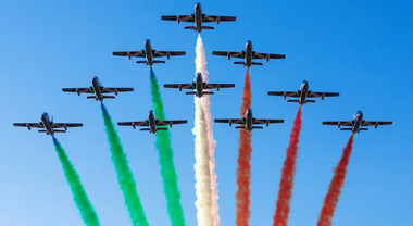 Freccia Tricolori, spettacolo nel cielo della Capitale: sorvoleranno l'arrivo del Rally di Roma