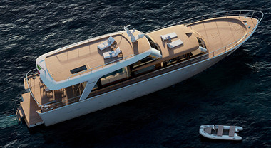 Nel Salone dell&rsquo;innovazione la regina &egrave; una barca in stile anni 60: lo yacht She di Sanlorenzo (che ricorda il Caravelle di Riva)