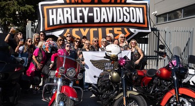 Harley-Davidson, il 6&deg; Ladies of Harley International Run ha colorato Pescara di rosa