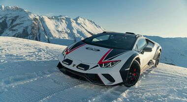 Lamborghini Huracán Sterrato protagonista anche sulla neve