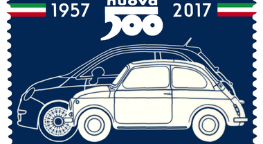 Le Poste dedicano un francobollo ai sessant'anni della Fiat 500
