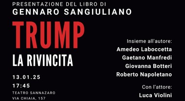 Napoli, al teatro Sannazaro la presentazione del libro di Sangiuliano: “La  rivincita di Trump”