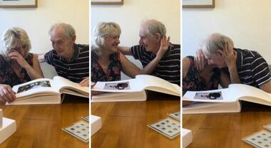 Nonno e nonna in lacrime al 52esimo anniversario di matrimonio: il regalo  incredibile della nipote. Il