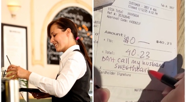 La cameriera ci prova con il marito della cliente e lei si vendica ...