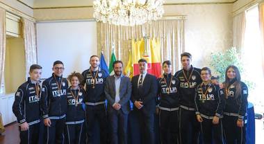 I campioni napoletani del Chanbara premiati dall assessore Borriello