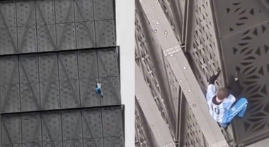 Argentina, climber scala grattacielo per sfida social. Il video dell'arresto durante la scalata
