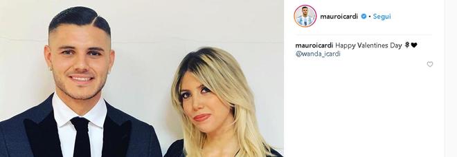 Inter, Icardi pubblica foto con Wanda per San Valentino Foto