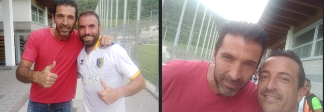 Buffon-Dionisi-Battisti una foto....Mondiale. Ma il Trento va ko col Parma in amichevole (4-2)