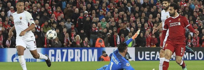La Roma crolla a Liverpool: 5-2,
all'Olimpico serve un'altra impresa