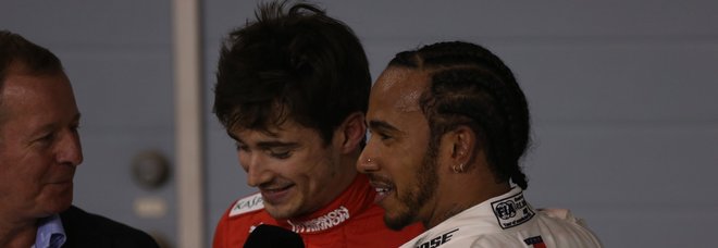 Leclerc con Hamilton a fine gara