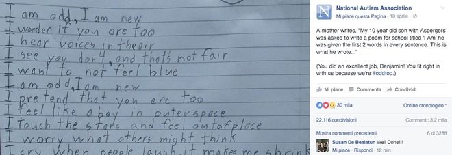 "Mi sento nello spazio": il bambino che racconta com'è l'autismo
