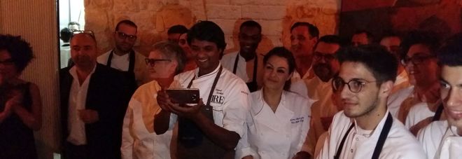 Gli chef protagonisti della cena Gli chef protagonisti della cena