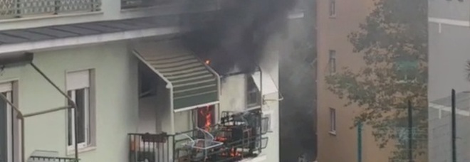 Incendio in un appartamento a Roma