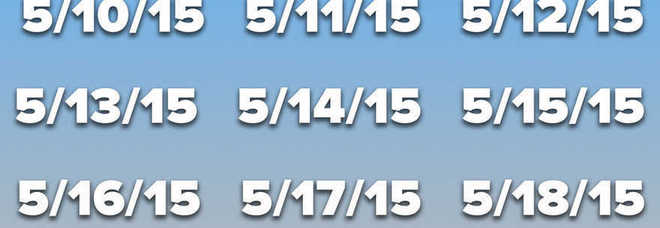 Tutti i giorni di questa settimana sono palindromi
(almeno secondo il calendario Usa)