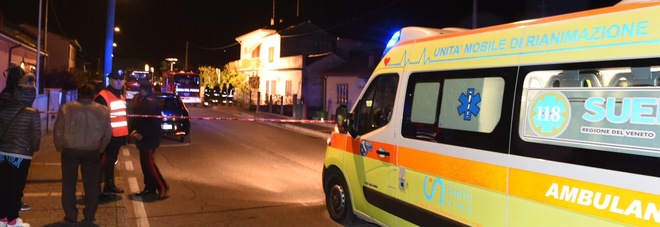 Via Borghi a Donada, dove è avvenuto il delitto