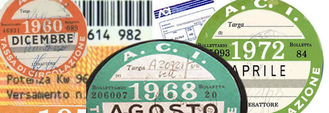 Vecchi bolli auto Vecchi bolli auto