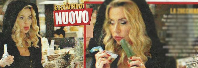 Valeria Marini superstar
spesa al supermercato
con un look da vamp