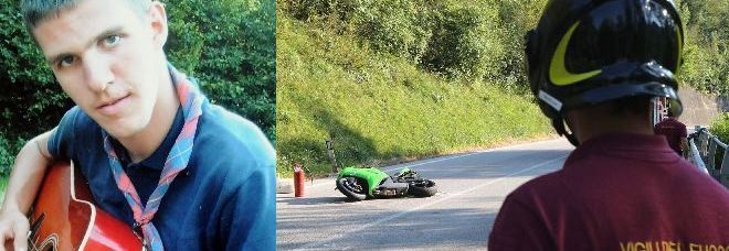 Damiano Bet e il luogo dell'incidente a Vas Damiano Bet e il luogo dell'incidente a Vas